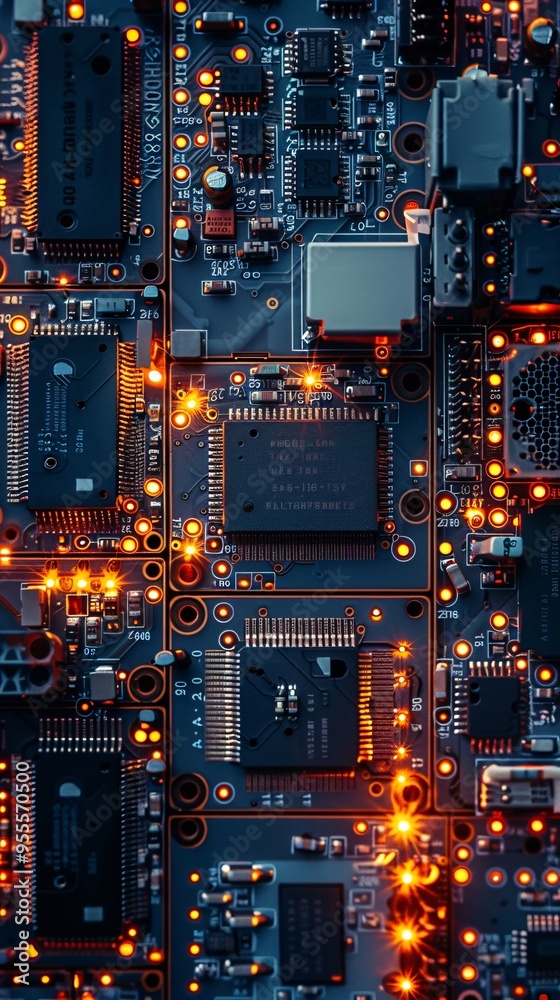 top view of circuit board top view of circuit board