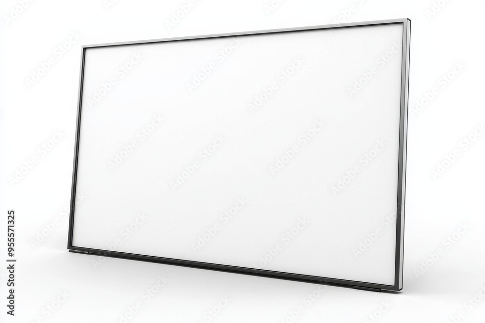 TV screen mockup on isolated background created with Generative AI TV screen mockup on isolated background created with Generative AI