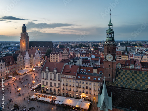 Wrocław widziany z lotu ptaka photo