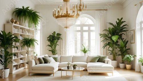 Photo interior modern design room 3d illustration