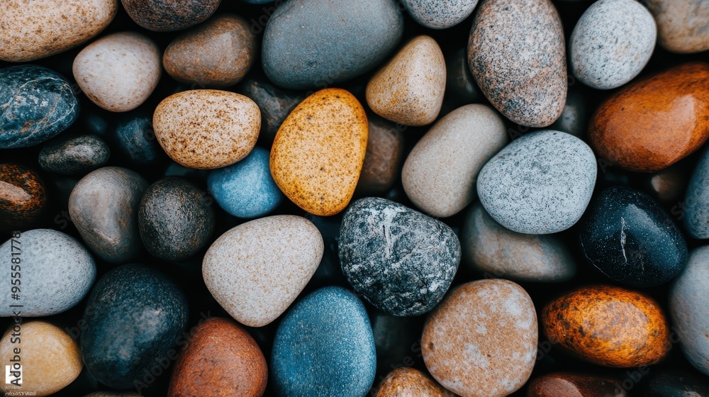 A collection of smooth, multi-colored pebbles with varying shapes and sizes, showcasing natural beauty. Ideal for nature, relaxation, and texture-related projects. A collection of smooth, multi-colored pebbles with varying shapes and sizes, showcasing natural beauty. Ideal for nature, relaxation, and texture-related projects.