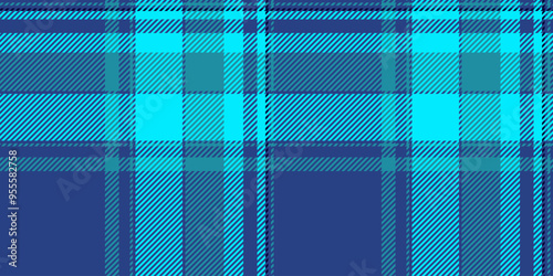 Scratched textile seamless background, graphical check texture vector. Choice pattern plaid tartan fabric in blue and bright colors.