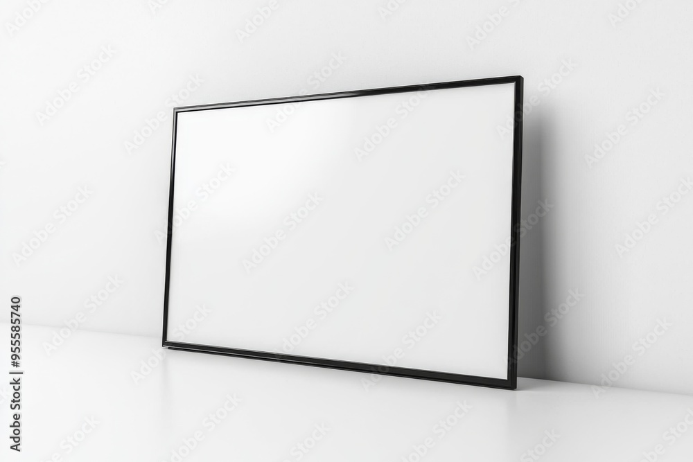 TV screen mockup on isolated background created with Generative AI TV screen mockup on isolated background created with Generative AI