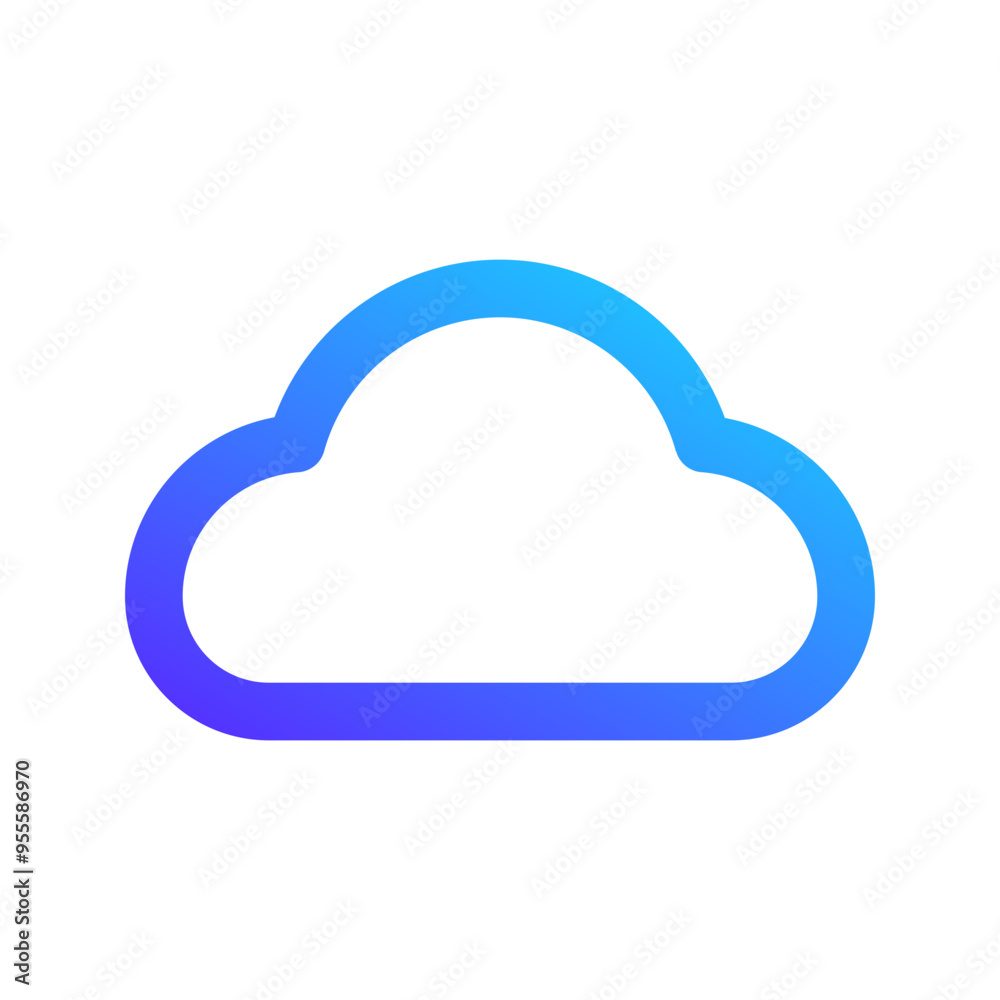 cloud gradient icon cloud gradient icon