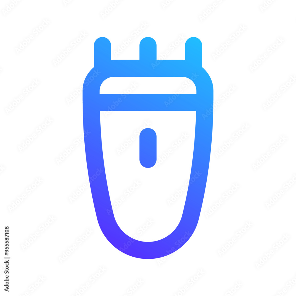 electric razor gradient icon electric razor gradient icon