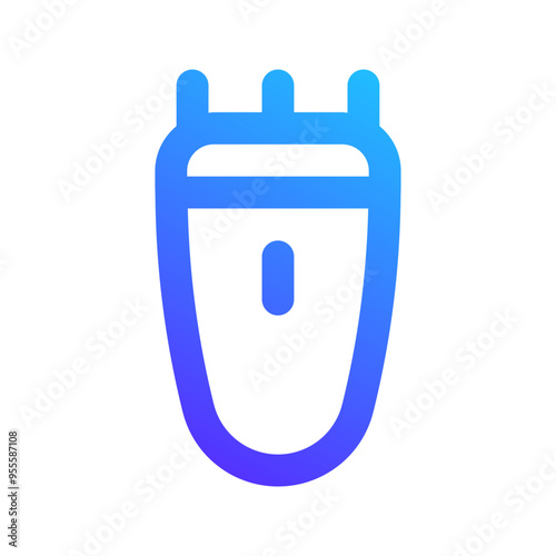 electric razor gradient icon