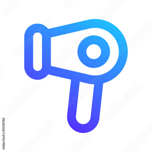 hairdryer gradient icon