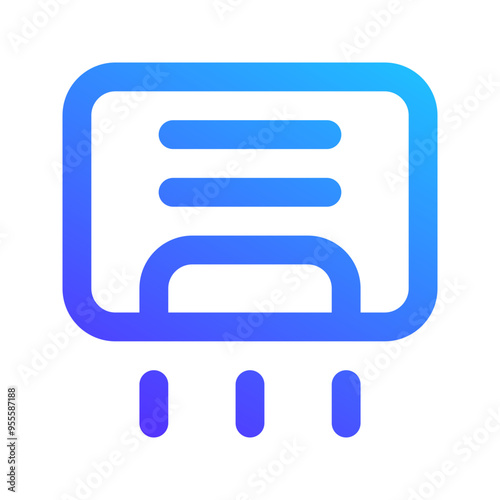 hand dryer gradient icon