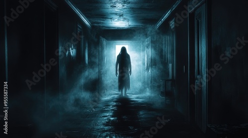 Wallpaper Mural Unexplainable Paranormal Activity: Ghostly Encounters in Haunted Dark House Torontodigital.ca