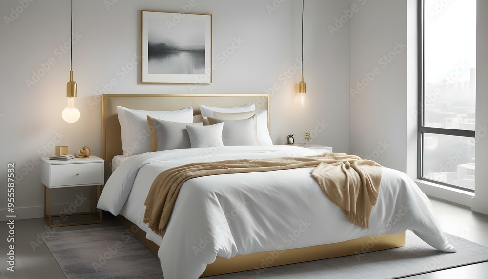 Photo interior modern design room 3d illustration Photo interior modern design room 3d illustration