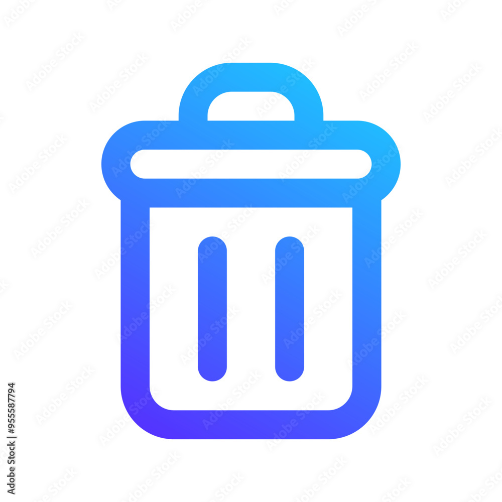 trash gradient icon trash gradient icon