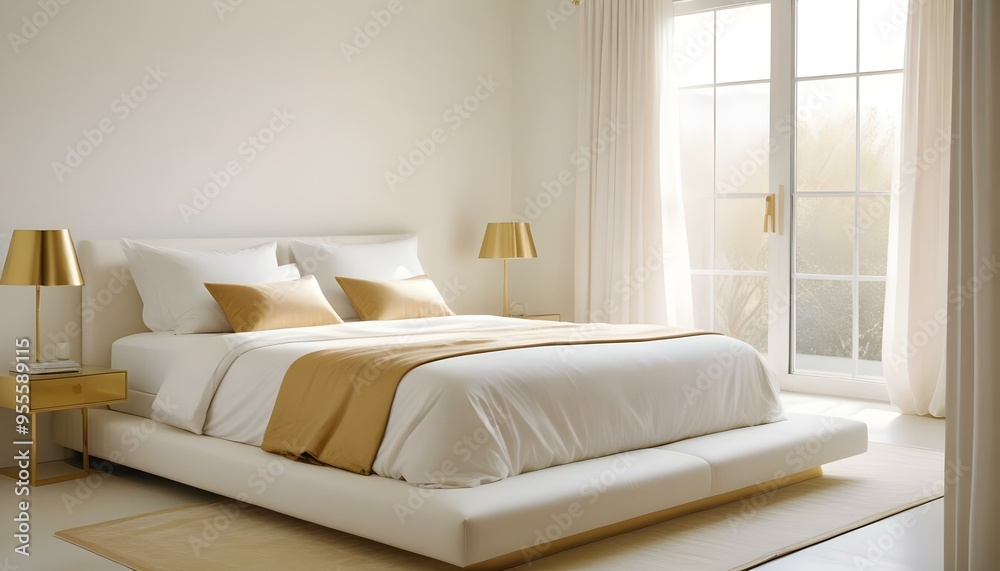 Photo interior modern design room 3d illustration Photo interior modern design room 3d illustration