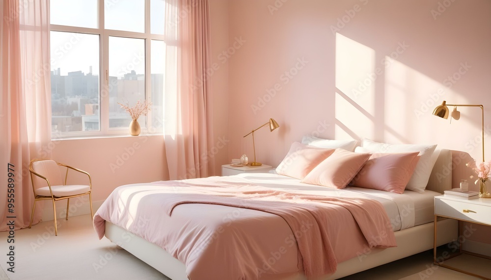 Photo interior modern design room 3d illustration