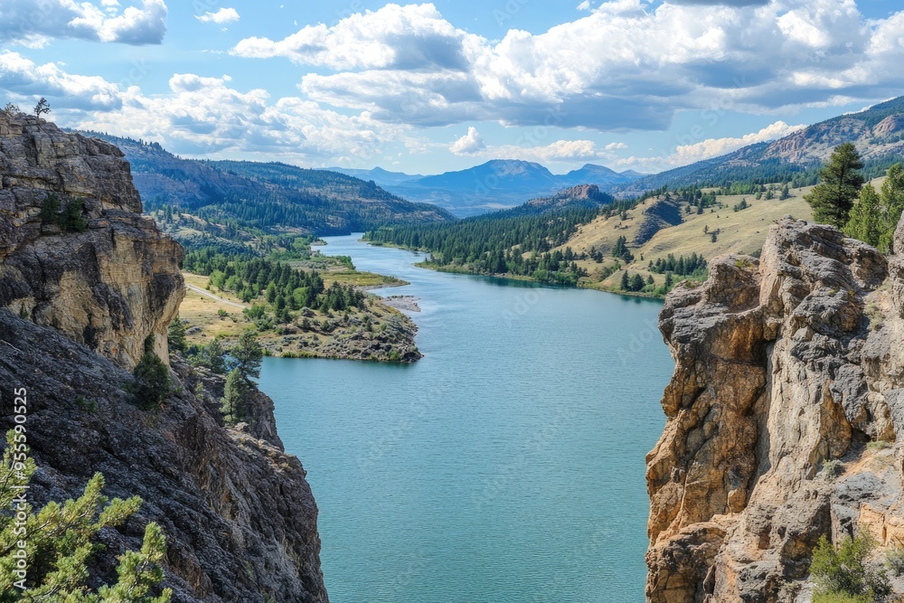Gates Of The Mountains Montana. Scenic Road Trip Travel Views of Wilderness Gates Of The Mountains Montana. Scenic Road Trip Travel Views of Wilderness