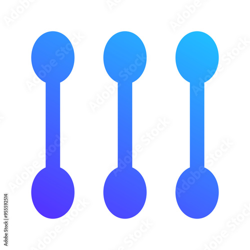 cotton swab gradient fill icon