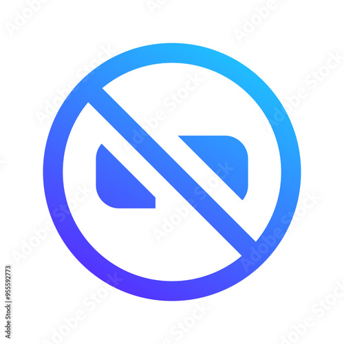 Free Download no smoking gradient fill icon - GFXLoad