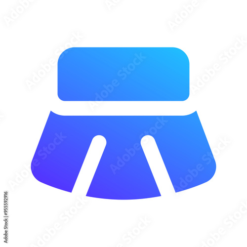 skirt gradient fill icon