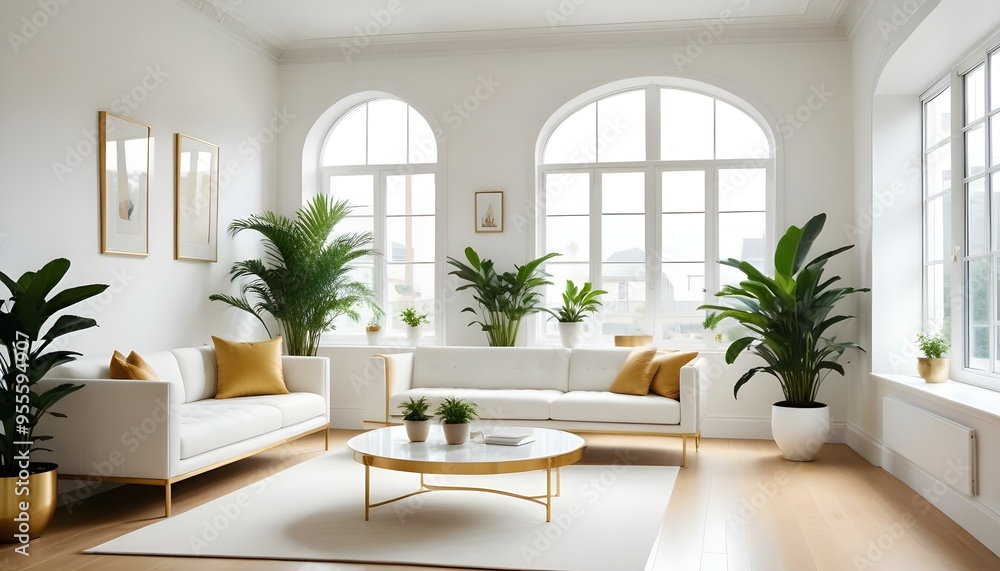 Photo interior modern design room 3d illustration Photo interior modern design room 3d illustration