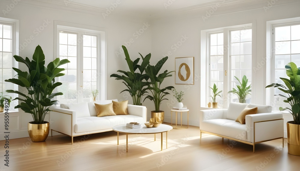 Photo interior modern design room 3d illustration Photo interior modern design room 3d illustration