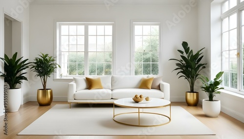 Photo interior modern design room 3d illustration