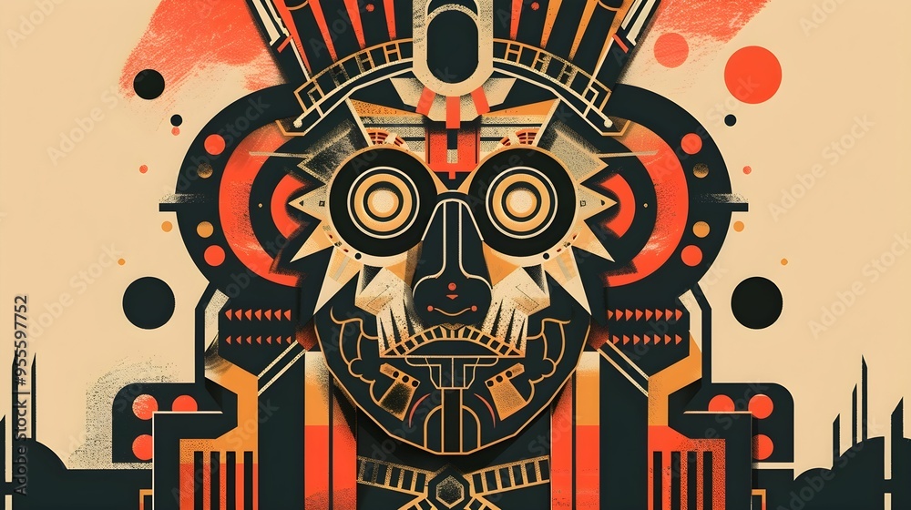 AZTEC CONCEPT ILLUSTRATION AZTEC CONCEPT ILLUSTRATION