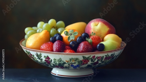 fruit dish in a vase