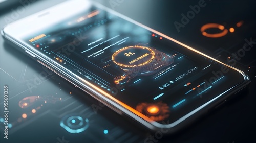 Sleek Mobile Platform with AI Powered Virtual Assistant and Refined Web Design Interface