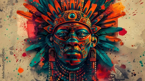 AZTEC CONCEPT ILLUSTRATION photo