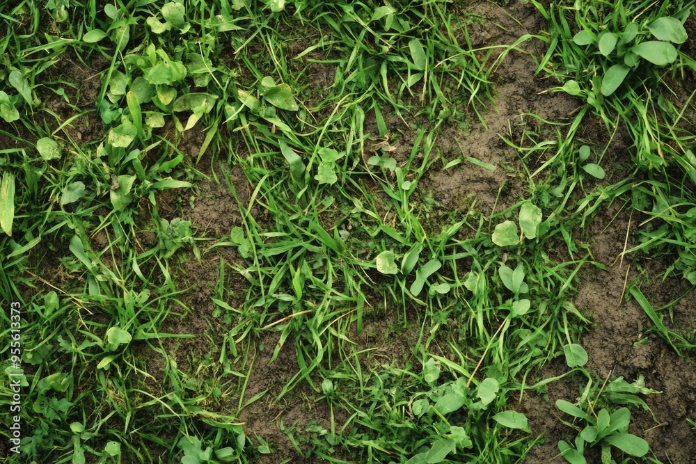 Green Grass and Weeds: Nature's Flora in a Lush Green Yard Green Grass and Weeds: Nature's Flora in a Lush Green Yard