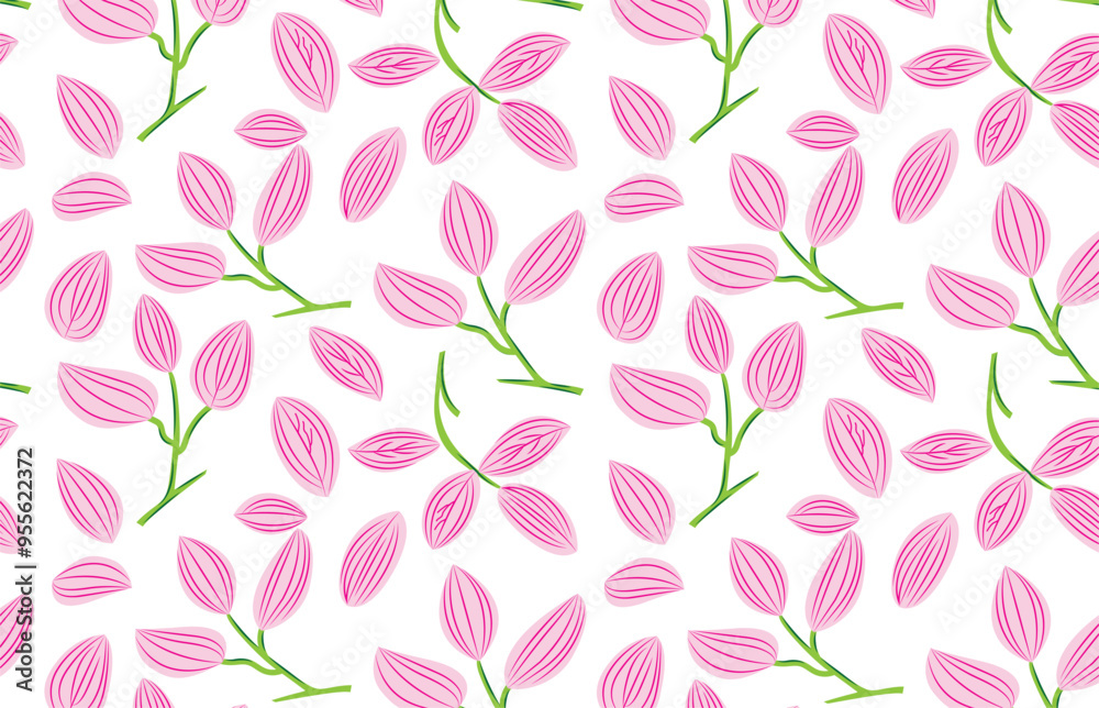seamless pattern with pink flowers seamless pattern with pink flowers