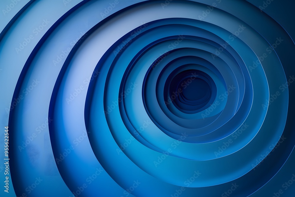 Mesmerizing Blue Spiral Design with Layered Depths Mesmerizing Blue Spiral Design with Layered Depths