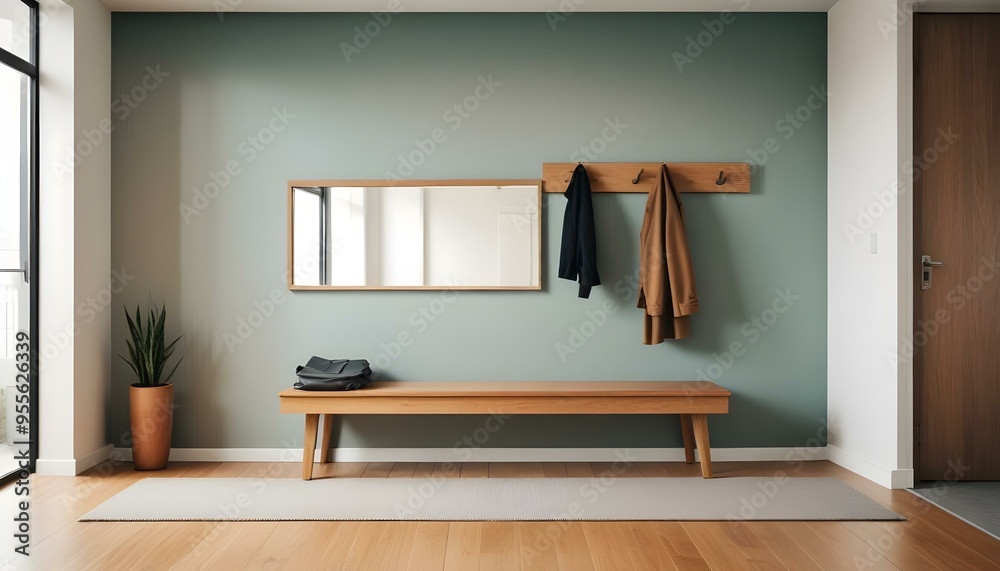 Photo interior modern design room 3d illustration Photo interior modern design room 3d illustration