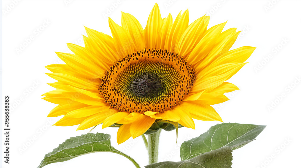 Obraz premium sunflower isolated on white background