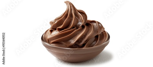 Chocolate Cream Isolated On White Background