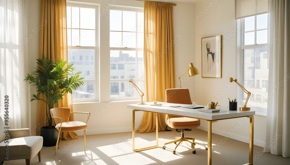 Fototapeta premium Photo interior modern design room 3d illustration