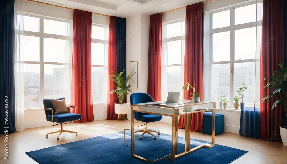 Photo interior modern design room 3d illustration