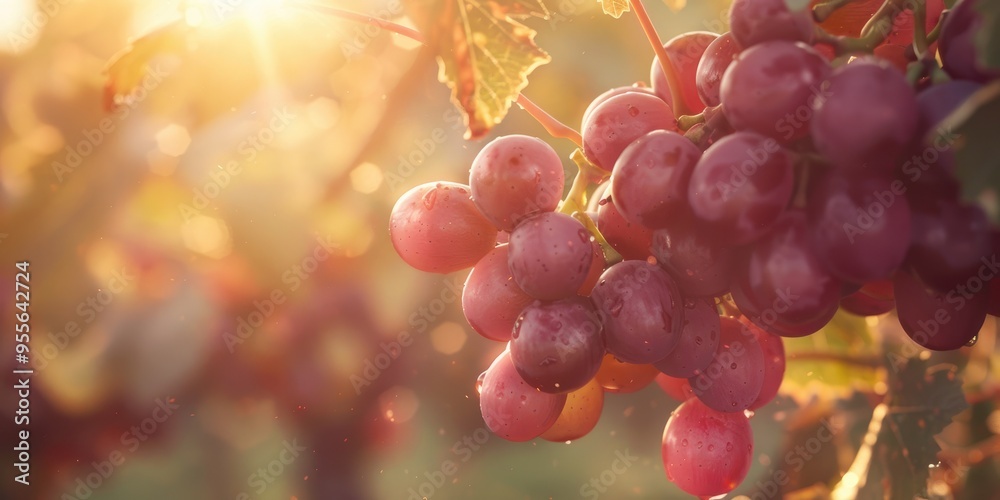 Grape basking in sunlight ripe with sweetness each luscious fruit celebrating nature s abundance