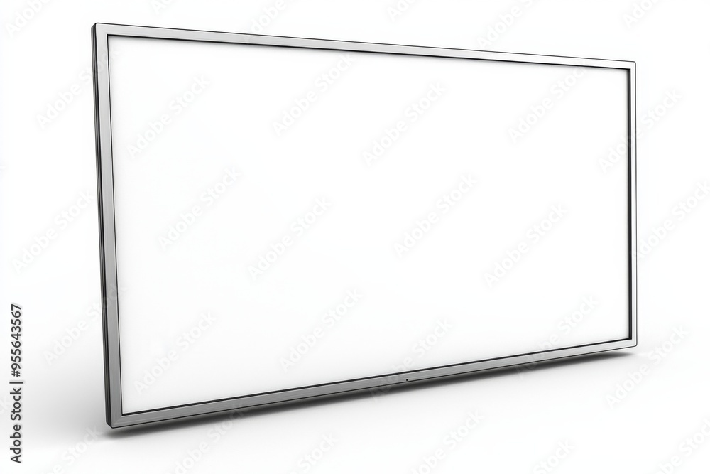 TV screen mockup on isolated background created with Generative AI TV screen mockup on isolated background created with Generative AI