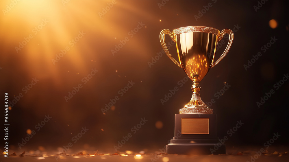 Golden Trophy in Radiant Light Golden Trophy in Radiant Light