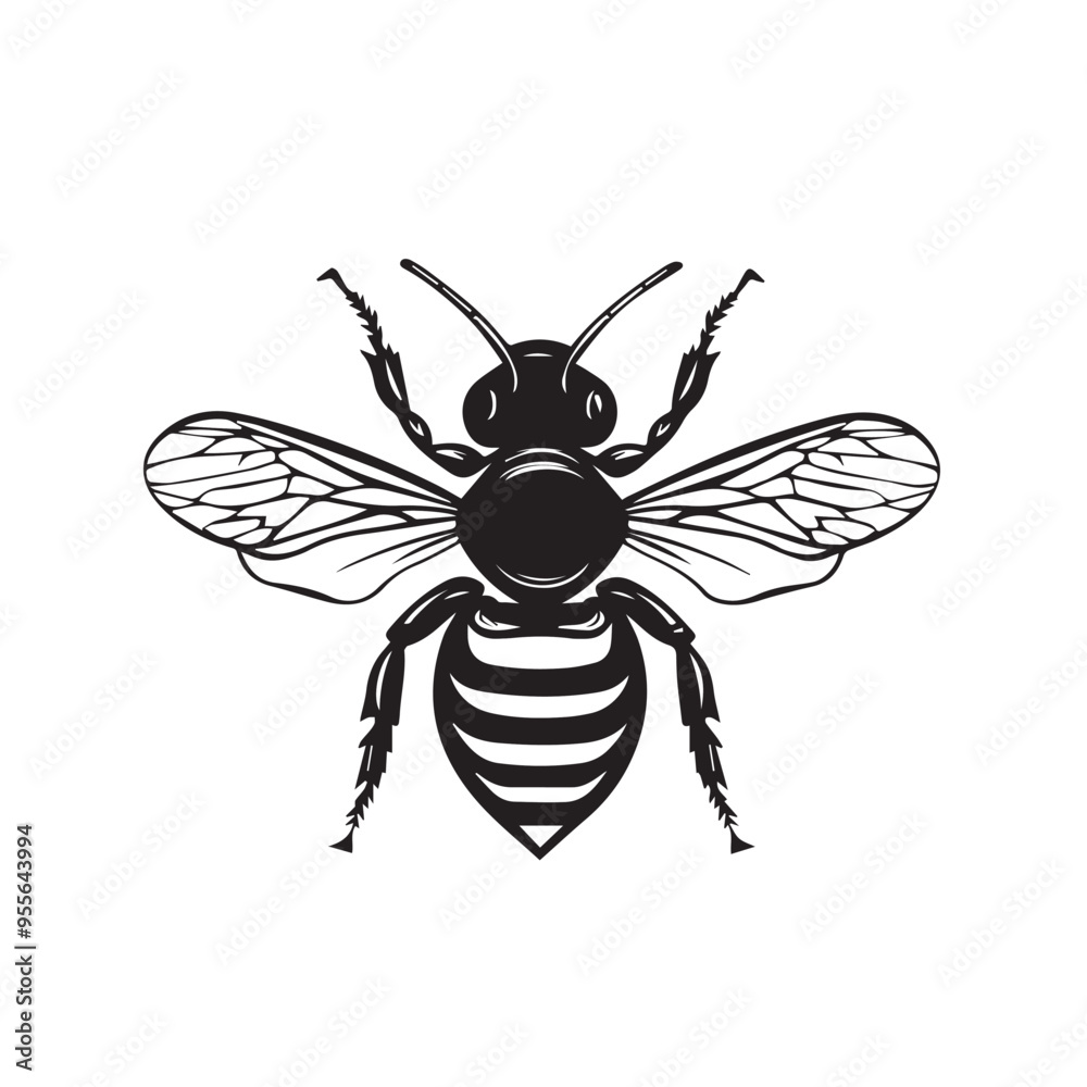 Bee in cartoon, doodle style . Image for t-shirt, web, mobile apps and ui. Isolated 2d vector illustration in logo, icon, sketch style, Eps 10, black and white. AI Generative Bee in cartoon, doodle style . Image for t-shirt, web, mobile apps and ui. Isolated 2d vector illustration in logo, icon, sketch style, Eps 10, black and white. AI Generative