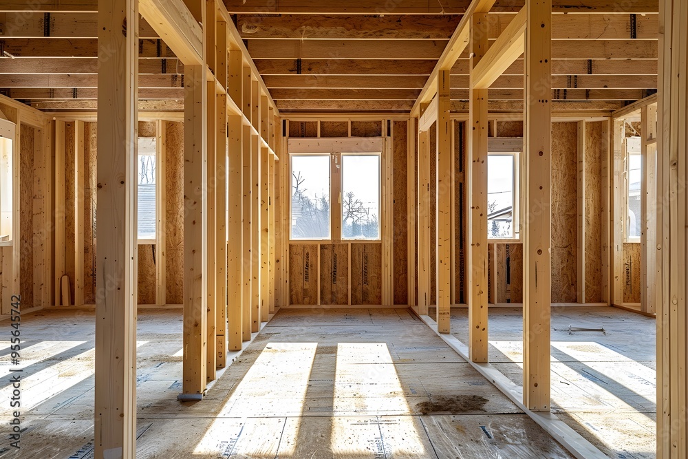 Bright and Spacious Interior of a New Construction Home Bright and Spacious Interior of a New Construction Home