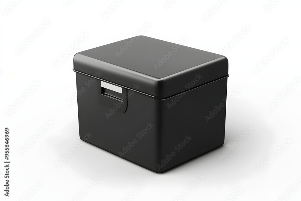 3d black box isolated on white 3d black box isolated on white