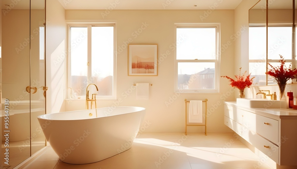 Photo interior modern design room 3d illustration Photo interior modern design room 3d illustration