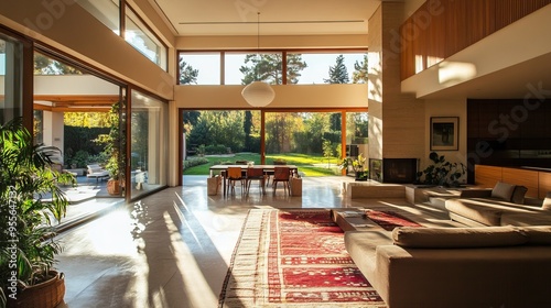 In an ultramodern home