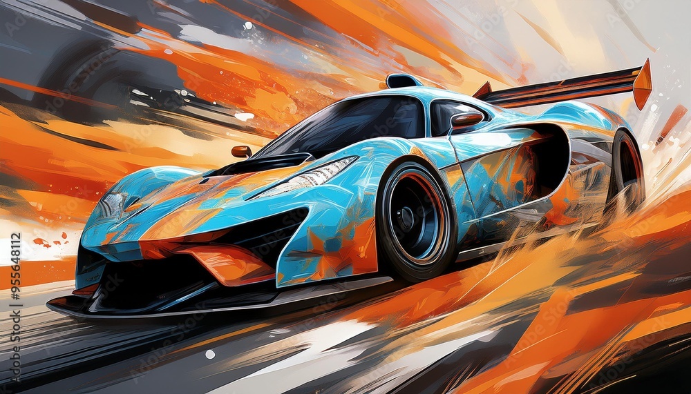 Fototapeta premium car in motion