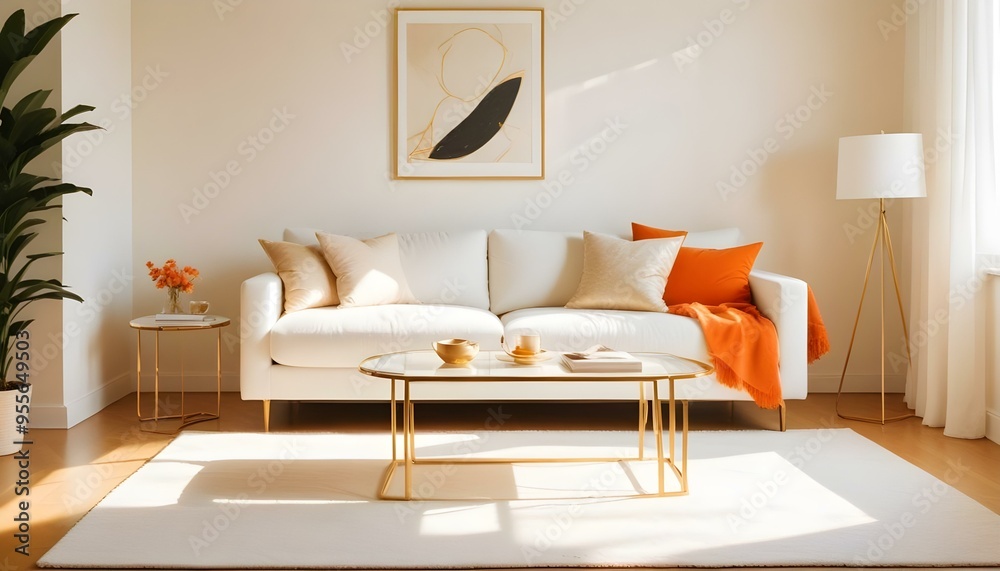 Fototapeta premium Photo interior modern design room 3d illustration