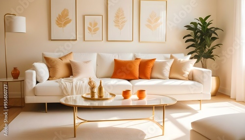 Photo interior modern design room 3d illustration