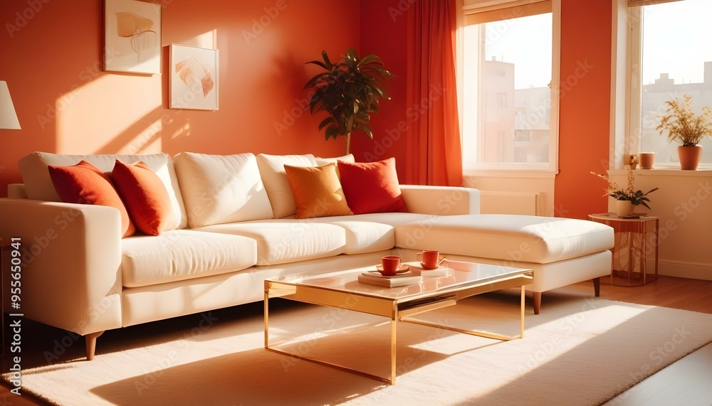 Photo interior modern design room 3d illustration Photo interior modern design room 3d illustration