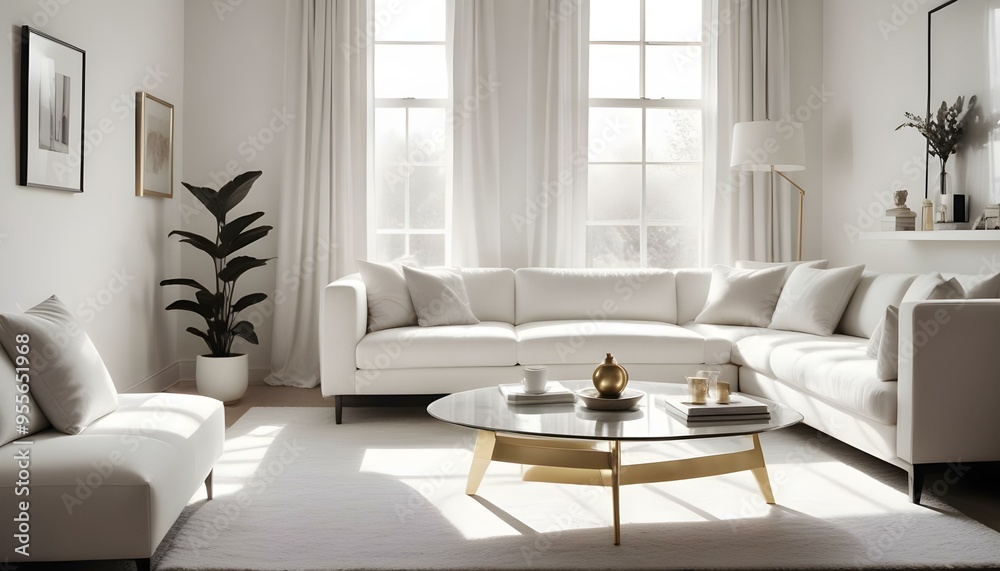 Photo interior modern design room 3d illustration Photo interior modern design room 3d illustration