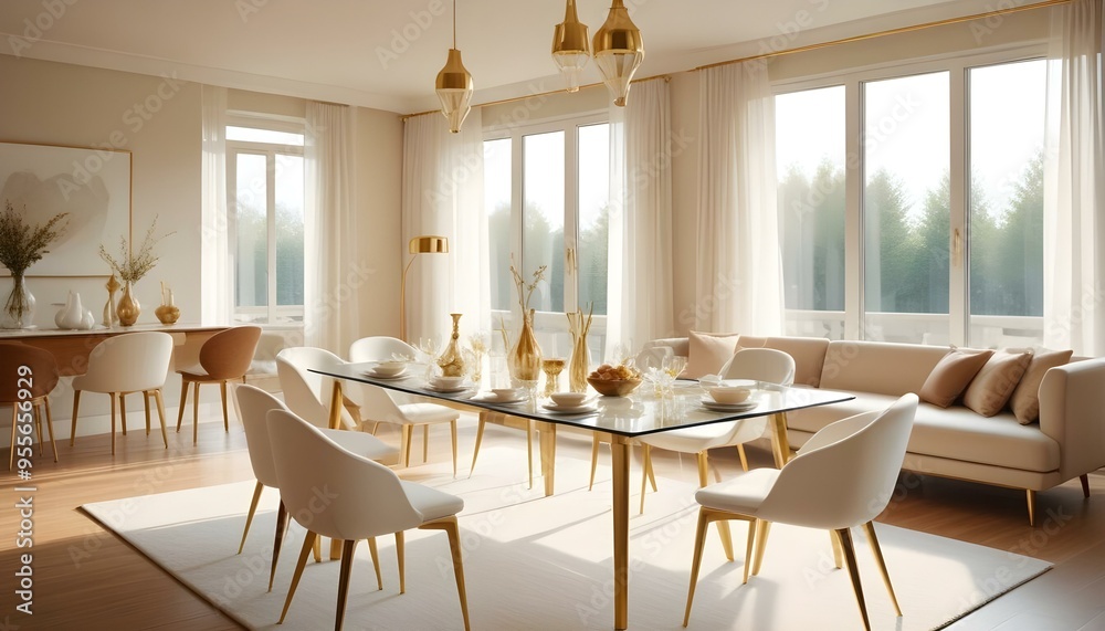 Photo interior modern design room 3d illustration Photo interior modern design room 3d illustration